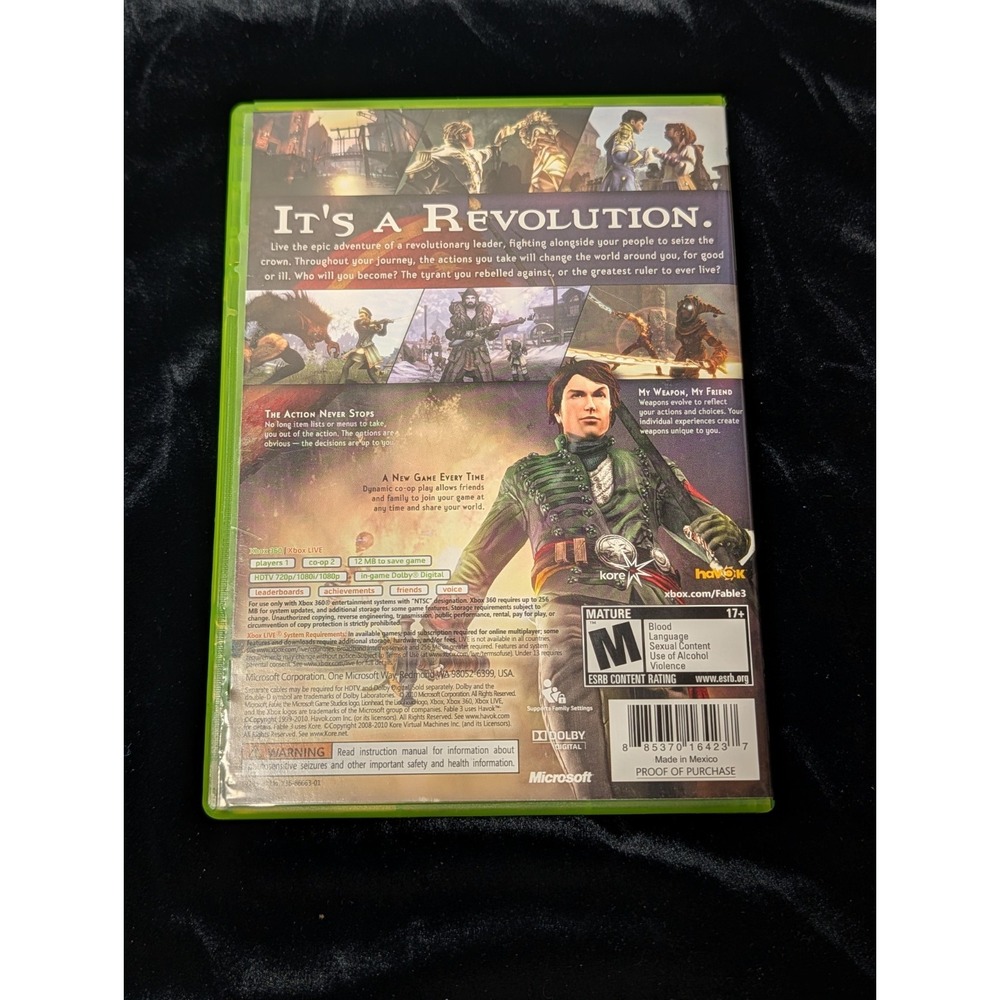 Fable III 3 Microsoft Xbox 360 2010 CIB RPG Action Fantasy Lionhead - Picture 3 of 4